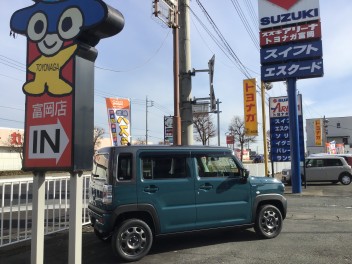 ハスラー試乗車あります。当店の試乗車はターボ！