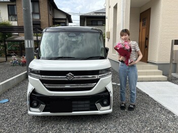 S様にスペーシアカスタムをご納車させて頂きました