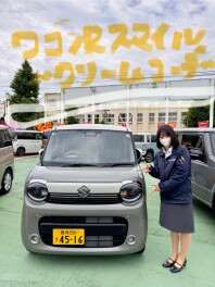 ワゴンRスマイル～クリームコーデ～試乗車届きました！