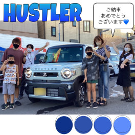 新型ハスラー！！笑顔のご納車式です♫