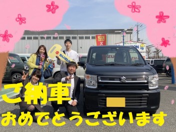 M様ワゴンＲご納車おめでとうございます！