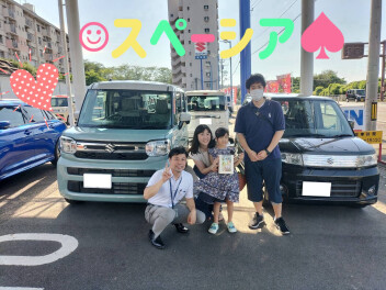 Ｕ様　新型スペーシアご納車おめでとうございます(^^♪