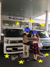 スペーシア　ご納車ありがとうございます。