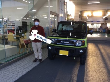 珍しいカラーのジムニーご納車です！