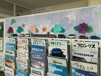 梅雨のディスプレイと展示会♪