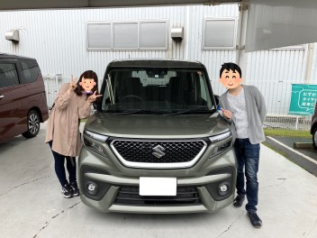 S様　ソリオバンディットご納車おめでとうございます