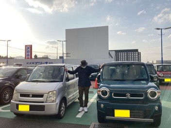 ハスラーご納車致しましたヽ(^o^)丿