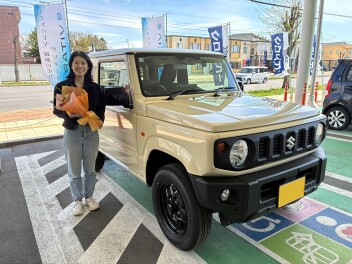 自由を楽しむ！ジムニー　ご納車おめでとうございます！