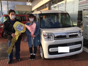 Ｆ様スペーシア納車式☆