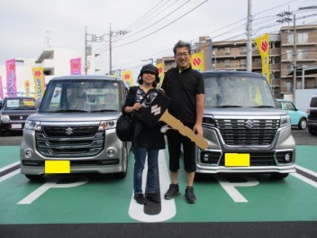 [スペーシアカスタム]ご納車おめでとうございます！