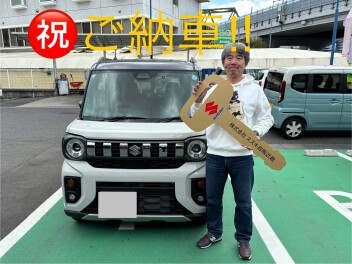 この度、スペーシアギアご納車致しました。