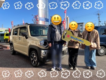 Ｔ様、ご納車おめでとうございます♪（ハスラーＪＳＴＹＬＥ）