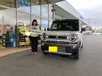 ハスラーＪスタイルⅡ、ご納車おめでとうございます！