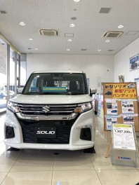 大人気ソリオの展示車が入りましたヽ(^o^)丿ソリオバンディットのご試乗車もございます