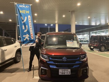 ソリオ試乗車届きました！！！