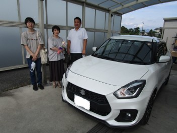 スイフトスポーツご納車させて頂きました★