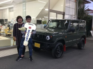 大変お待たせ致しました、ジムニーご納車です！！