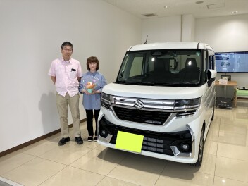 S様にスペーシアカスタムをご納車しました！