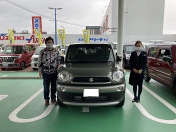 クロスビーご納車です(^_-)-☆