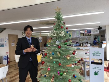 クリスマスツリー設置しました☺