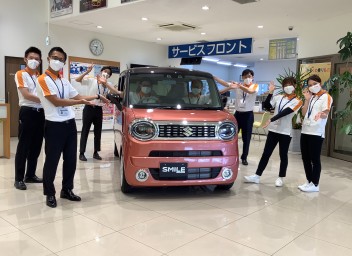 ワゴンRスマイルの展示車が来た！！！！