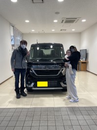 新型スペーシアカスタムご納車！当店第１号です！