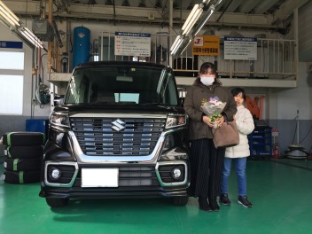 スペーシアカスタムご納車おめでとうございます