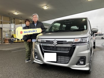 ワゴンＲカスタムＺ、ご納車おめでとうございます♪