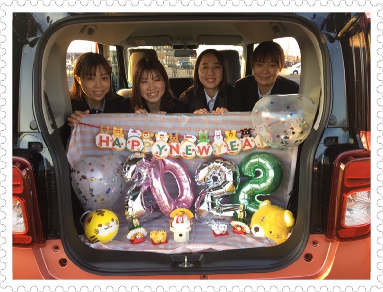 A Happy New Year ワゴンrスマイルでお正月カー パーティーをしました その他 株式会社スズキ自販島根