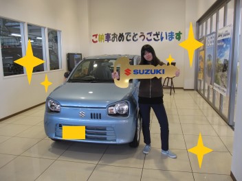 ブルーのアルトご納車です！！