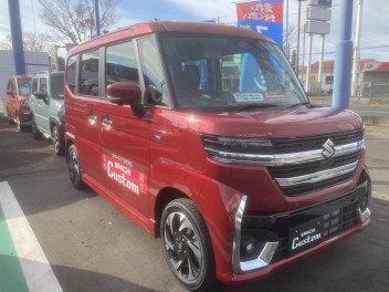 新型スペーシアカスタム展示車入荷しました！