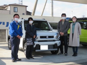 ハスラーのご納車、おめでとうございます!!