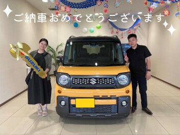 ご納車誠におめでとうございます☆スペーシアギア★