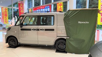 展示車『スペーシアベース』にオプション付けました！