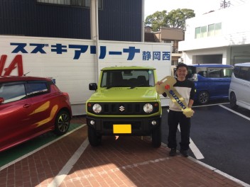 ジムニーをご納車いたしました♪