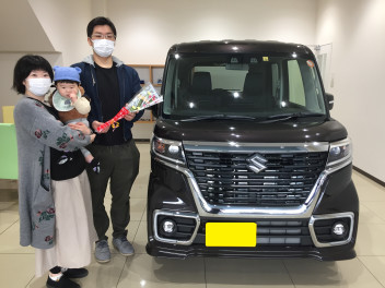 Ｋ様　スペーシアカスタム納車おめでとうございます！