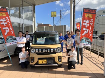 遊びのギアがあがっちゃう↑新型スペーシアギア誕生☆試乗車ございます！！週末お待ちしております★