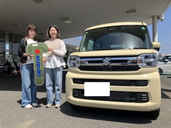 新型スペーシア、ご納車おめでとうございます♪