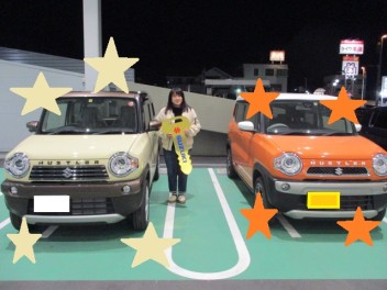 ハスラーご納車おめでとうございます！