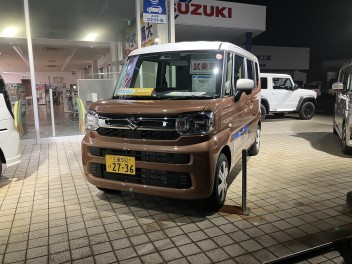 新型スペーシア／スペーシアカスタム試乗車来ました！！