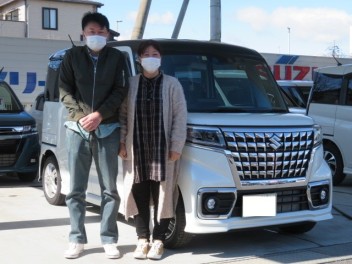 スペーシアカスタムのご納車、おめでとうございます!!