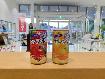 お客様用ジュースのお知らせ