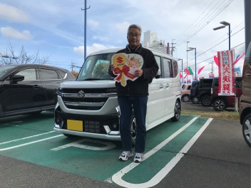 スペーシアカスタム納車いたしました！！！