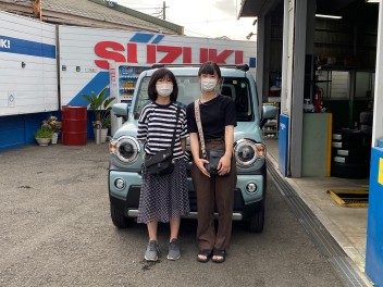 ハスラー ＨＹＢＲＩＤ Ｘターボ☆御納車☆致しました♪♪♪