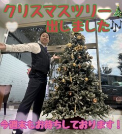 クリスマスツリー出しましたー(^^)