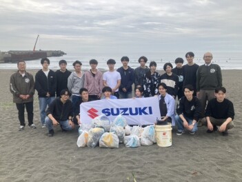 平塚の海岸清掃を行いました！
