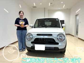 I様にアルトラパンを納車させていただきました。