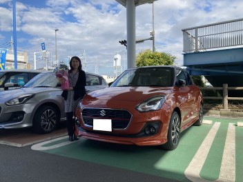 スイフトご納車おめでとうございます