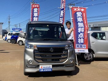 中古車スペーシアカスタムＺ大展示中‼