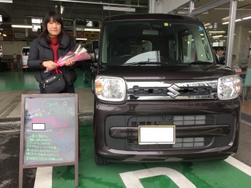 スペーシア　ご納車させて頂きました(^^)/